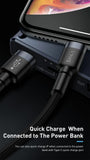 BASEUS PD 20W Type C Charger Cable for iPhone/iPad - Black, 2m