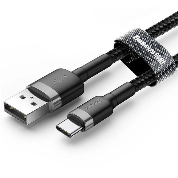 BASEUS USB Cable for USB Type C - Gray, 3m