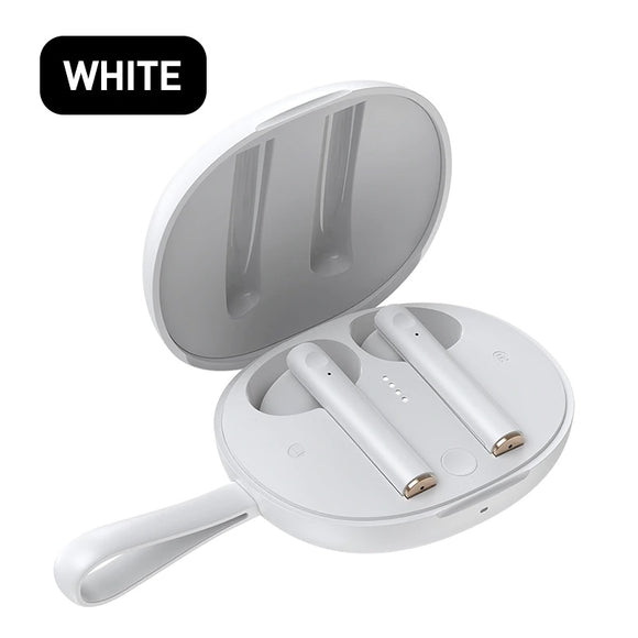 BASEUS W05 TWS Bluetooth Headphones - White