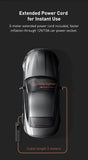 BASEUS Super Mini Tire Pump with LED Light - 12V, PSI/BAR, 30 l/min