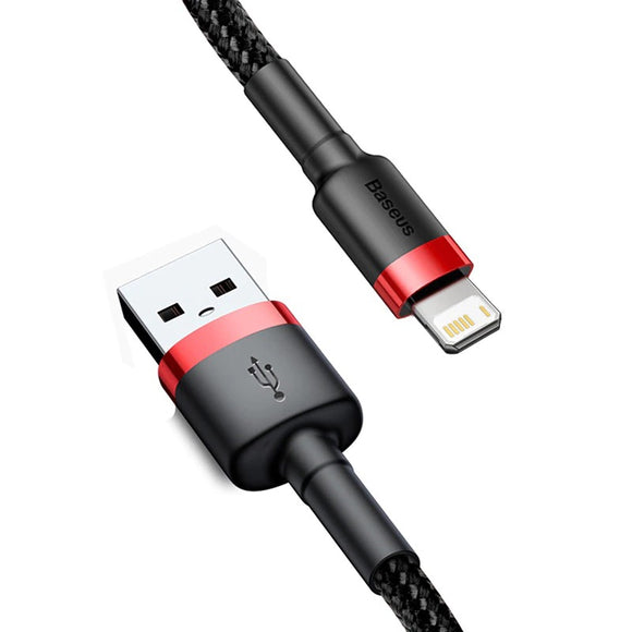 BASEUS USB Cable for iPhone/iPad - Black, 2m