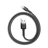 BASEUS USB Cable for iPhone/iPad - Grey, 0.25m