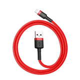 BASEUS USB Cable for iPhone/iPad - Red, 1m