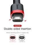 BASEUS USB Cable for Micro USB - Red, 1m