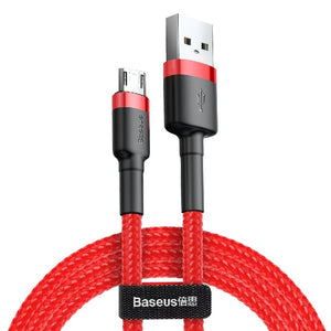 BASEUS USB Cable for Micro USB - Red, 2m