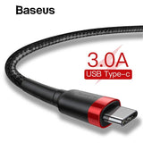 BASEUS USB Cable for USB Type C - Red, 2m