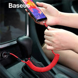 BASEUS USB Type C Spring Charger Cable - Red