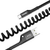 BASEUS USB Type C Spring Charger Cable - Black