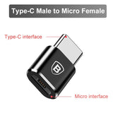 BASEUS Mini Micro USB / Type-C OTG Adapter Converter - 2.4A